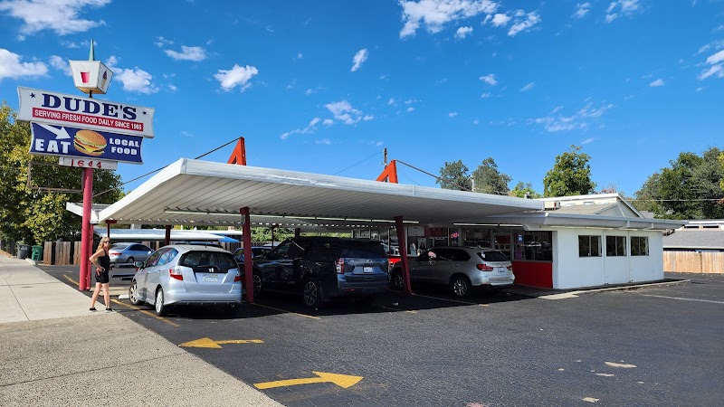 Dude's Drive Inn classic burger and shake